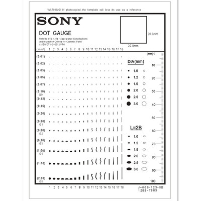 卡规透明点规菲林尺检验标准规