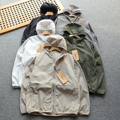 高端透气轻薄皮肤衣夹克外套