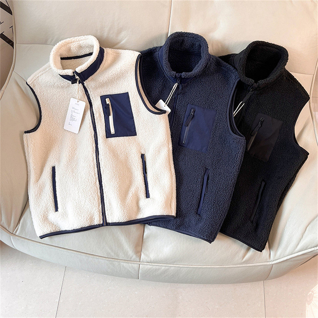 醉强单品 秋冬男装女装仿羊羔绒摇粒绒加绒加厚保暖立领马甲背心,男装,常规马甲,淘宝优惠券,粉丝福利购,淘宝优惠卷
