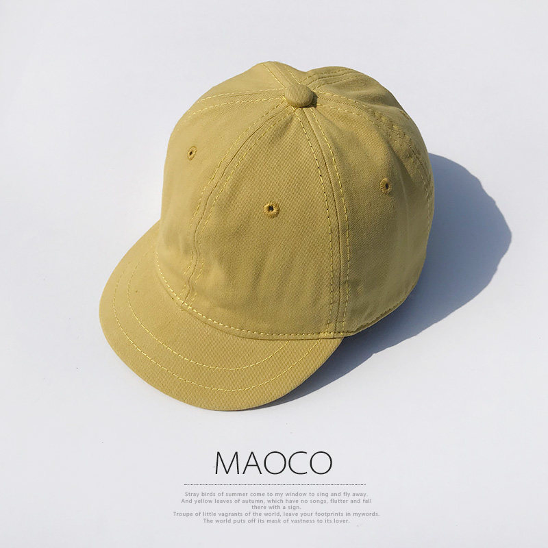 帽子男棒球帽短檐鸭舌帽纯色反戴嘻哈帽简约休闲百搭情侣马术帽子
