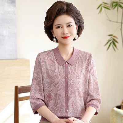 中老年女春夏季上衣厂销亏本三天