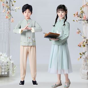 汉服女童超仙襦裙春季新款中国风儿童古装宝宝唐装古风公主裙春装