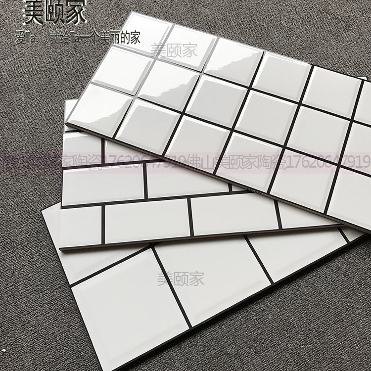 佛山纯面包砖300*300 白釉面砖
