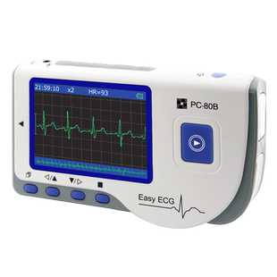乐普心电监测仪PC-80B心脏监护便携家用医用心跳心率实时心电图机