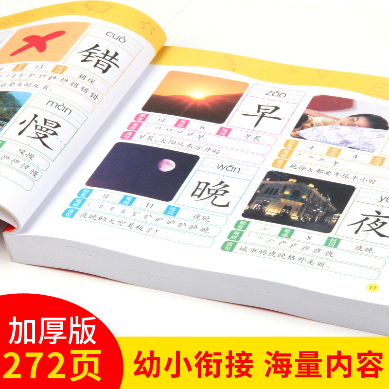 儿童学前看图识字书3-6岁幼儿园1528字 识字大王注拼音版 一年级学前班幼小衔接幼升小教材语文学习早教卡3-4-5-6-7岁宝宝学汉字书