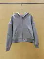 Light Gray/Zipper Sweatshirt