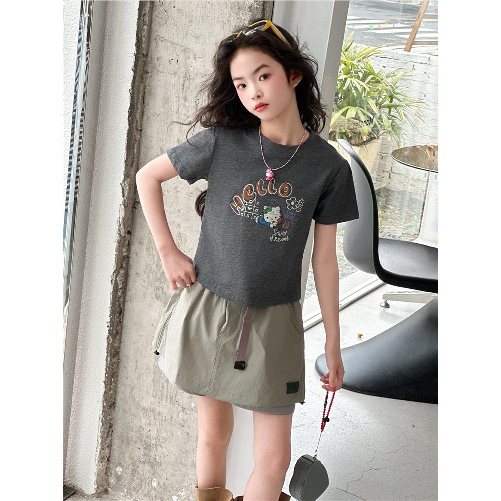 女童夏季短袖半身裤裙26