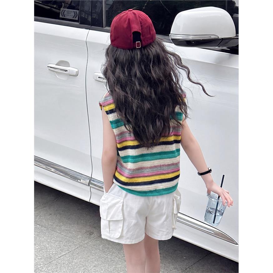 韩系女童夏季多巴胺套装