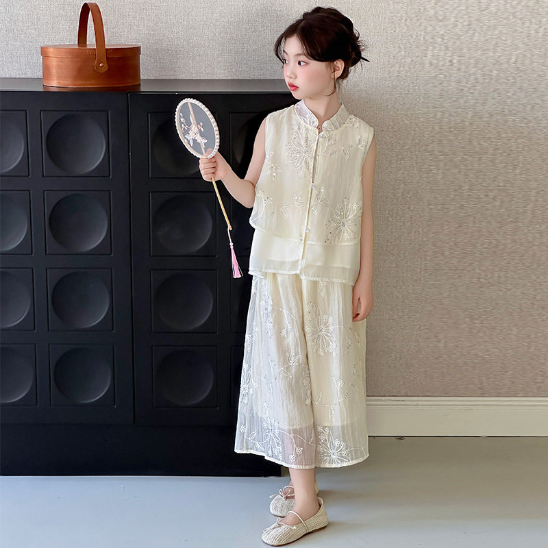 女童夏季中国风套装2026