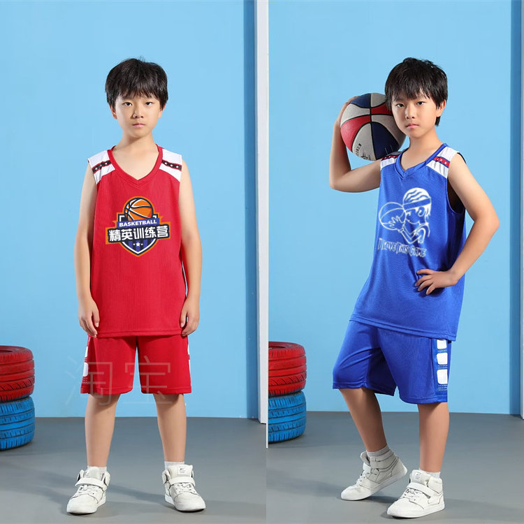 篮球服背心套装男女中小学生儿童夏令营球衣比赛青少年训练营队服