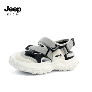 小学生跑步沙滩鞋 Jeep儿童运动凉鞋 新款