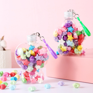 植树节挂在树上许愿DIY幸运星创意星空瓶彩虹瓶星星瓶子材料