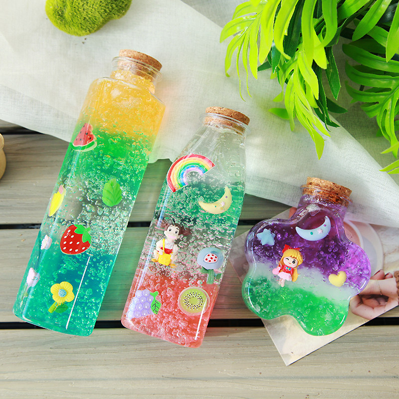 水宝宝瓶加厚塑料许愿瓶手工制作diy漂流瓶海洋瓶泡大珠星空瓶