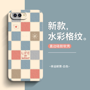 适用于OPPO R11Plus手机壳女撞色格子小清新OPPO r11plus防摔全包