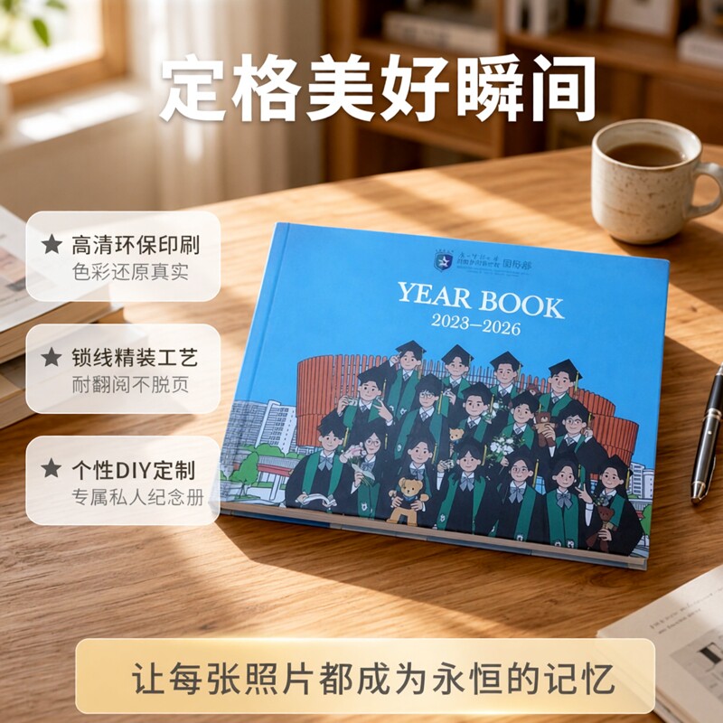 相册定制打印服务diy照片书锁线精装卡书纪念册高清印刷环保材质