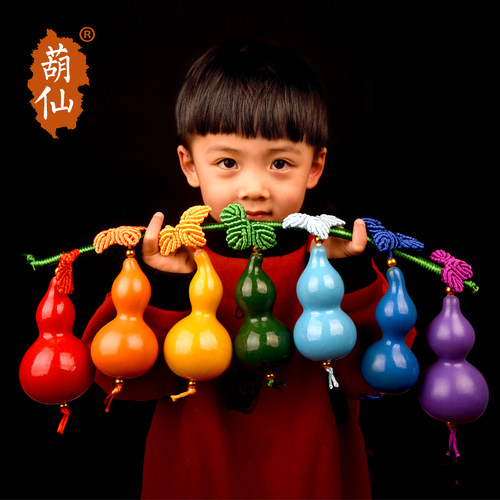 天然七彩摆件儿童家居葫芦娃玩具