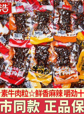 皓浩辣条老妈素牛肉粒香辣零食