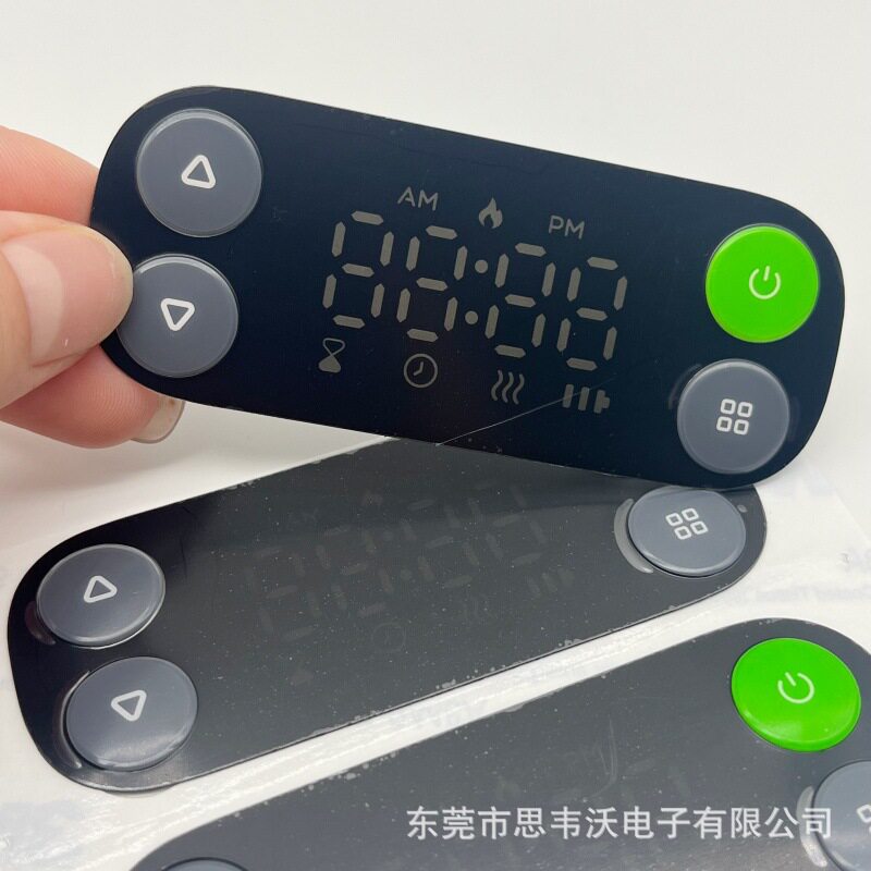 pvc面贴定制定制PVC按键鼓包面贴小家电遥控器开关按键鼓包贴纸字