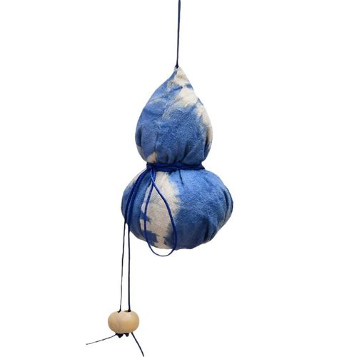 蓝染艾草香囊挂件流苏香