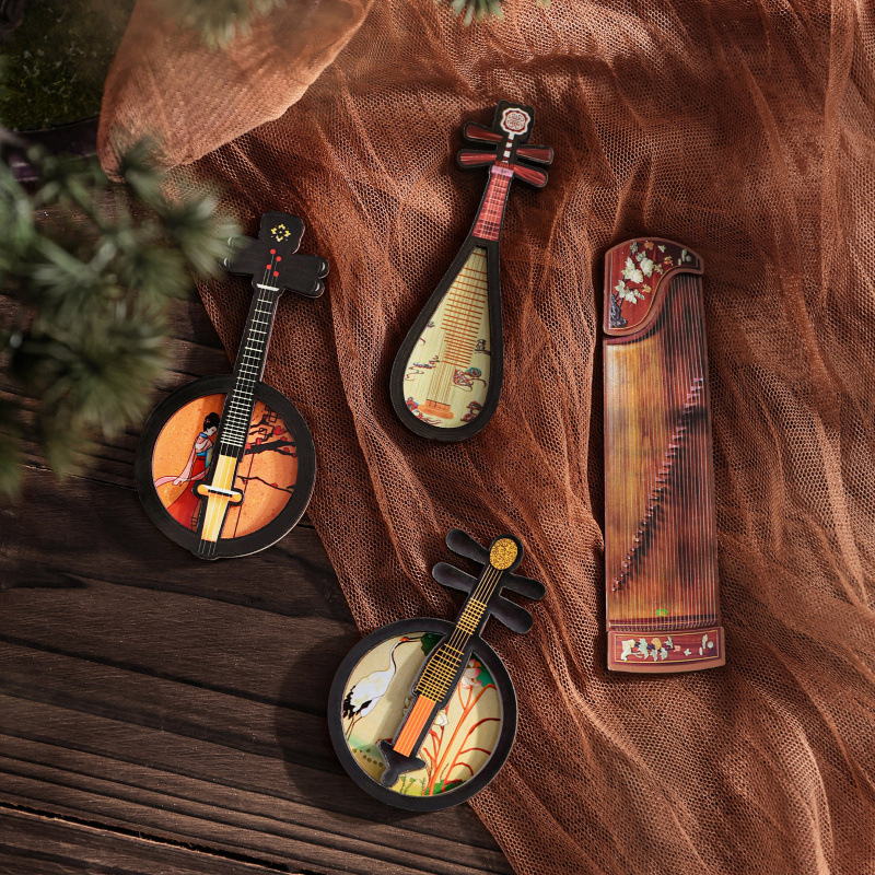 敦煌木质冰箱贴个性创意礼品国潮磁贴工艺品送人礼品旅游纪念品