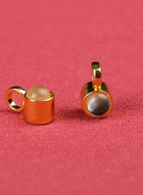 微雕纳米楞严咒投影石托吊坠六字真言 串珠文创本命佛手链diy配件