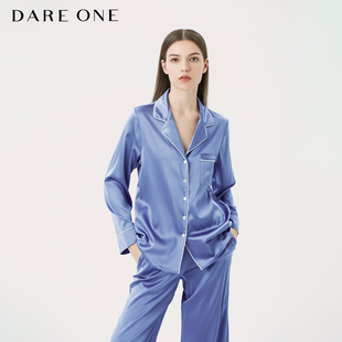 DARE 情侣推荐 ONE真丝睡衣LUCKY红色桑蚕丝长袖 经典 家居服情侣