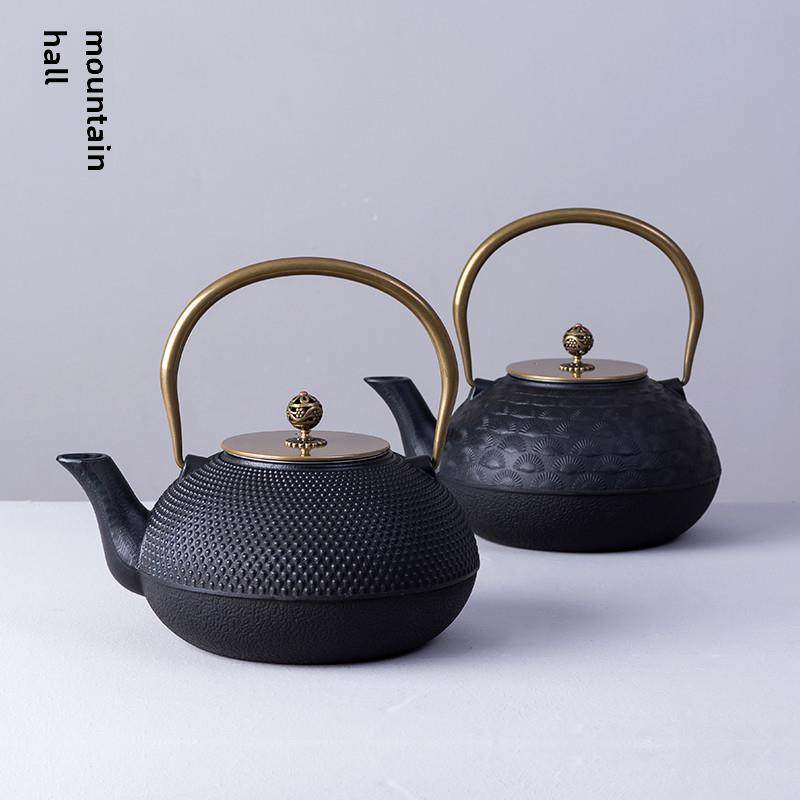 容山堂苏韵 大号生铁壶 铸铁茶壶烧水壶煮茶铜壶盖礼品礼物
