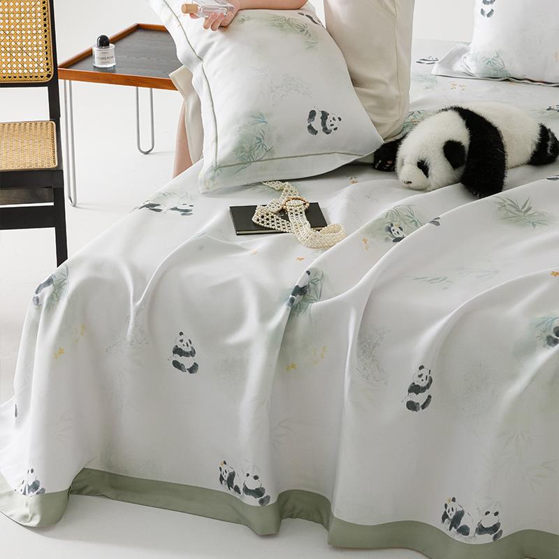 高端竹纤维凉席三件套夏季天丝床单家用冰丝夏天可水洗机洗软席子