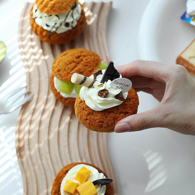 仿真巧克力泡芙 芒果夹心泡芙 美食摄影道具可重复使用 野餐道具,家居饰品,仿真水果,淘宝优惠券,粉丝福利购,淘宝优惠卷