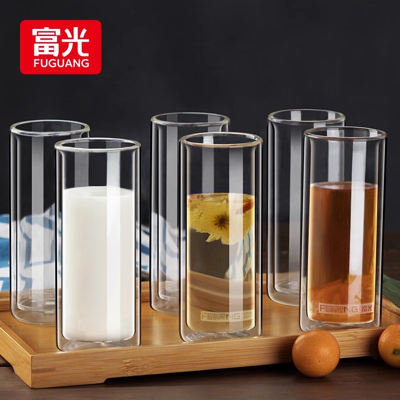 富光玻璃杯家用客厅办公室水杯子