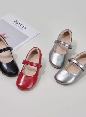 韩版童鞋2026女童春秋新款玛丽珍公主小皮鞋儿童红色新年软底单鞋