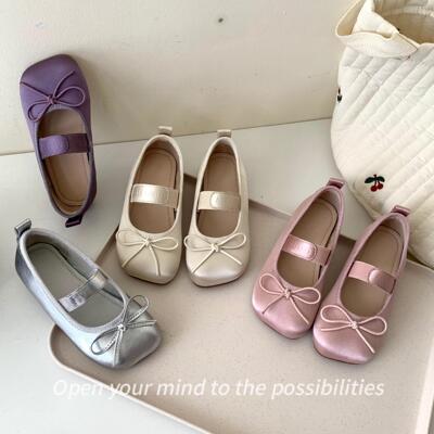 皮鞋女童时尚方头公主鞋韩版秋季