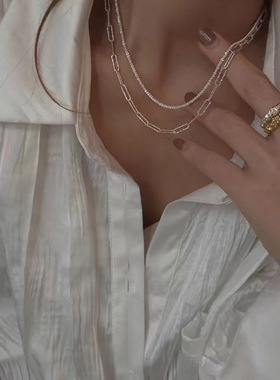 意大利VICENZA小众款波光锁骨链