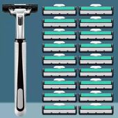 吉利仕双层剃须刀老式 胡须刀刮毛刀剃毛刀刮胡刀片 手动刮胡刀男士