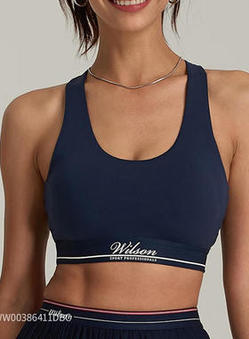 威尔胜Wilson夏季女子运动内衣透气针织背心网球服 WW00386411BKA