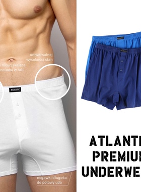 外贸内裤男纯棉针织宽松纯色平角裤男士全棉高腰居家短裤加大码