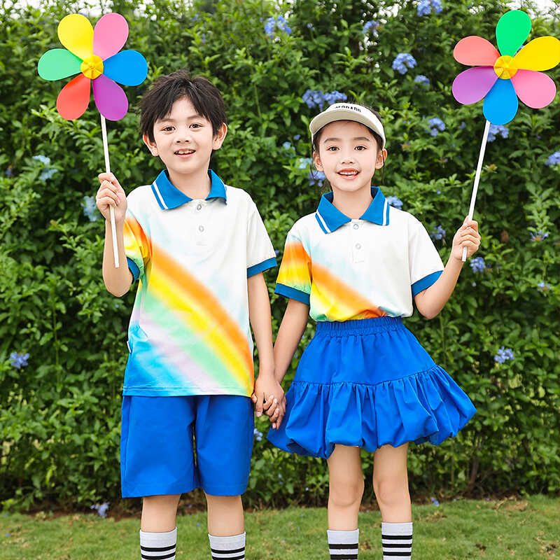 中小学生校服夏季套装开学季幼儿园园服夏装学院风儿童运动会班服