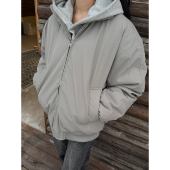 防寒棉袄cleanfit宽松廓形工装 COCKTAIL美式 夹棉棒球服冬季 外套