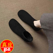 踝靴马丁靴子 法式 品牌真皮平底短靴女2025新款 加绒保暖瘦瘦靴冬季