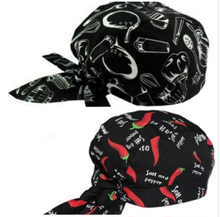 酒店工作服装配饰厨房服务员厨工作帽厨师帽/海盗帽贝雷帽太阳帽