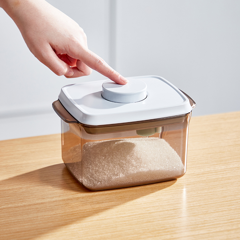 糖罐家用密封储物罐装冰糖收纳放糖果红子食品级塑料玻璃白糖生粉