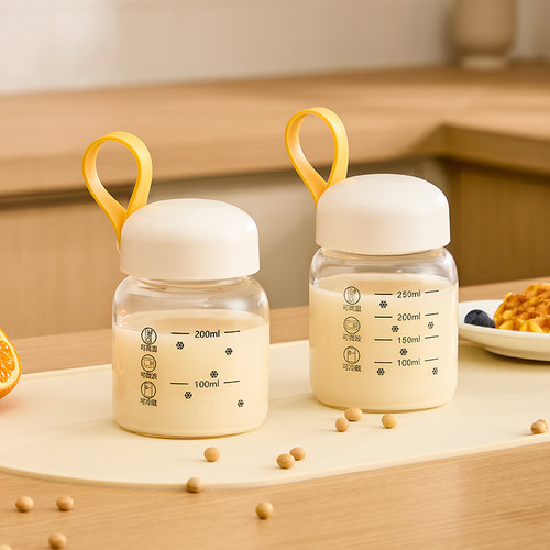 豆浆杯耐高温带提手加厚