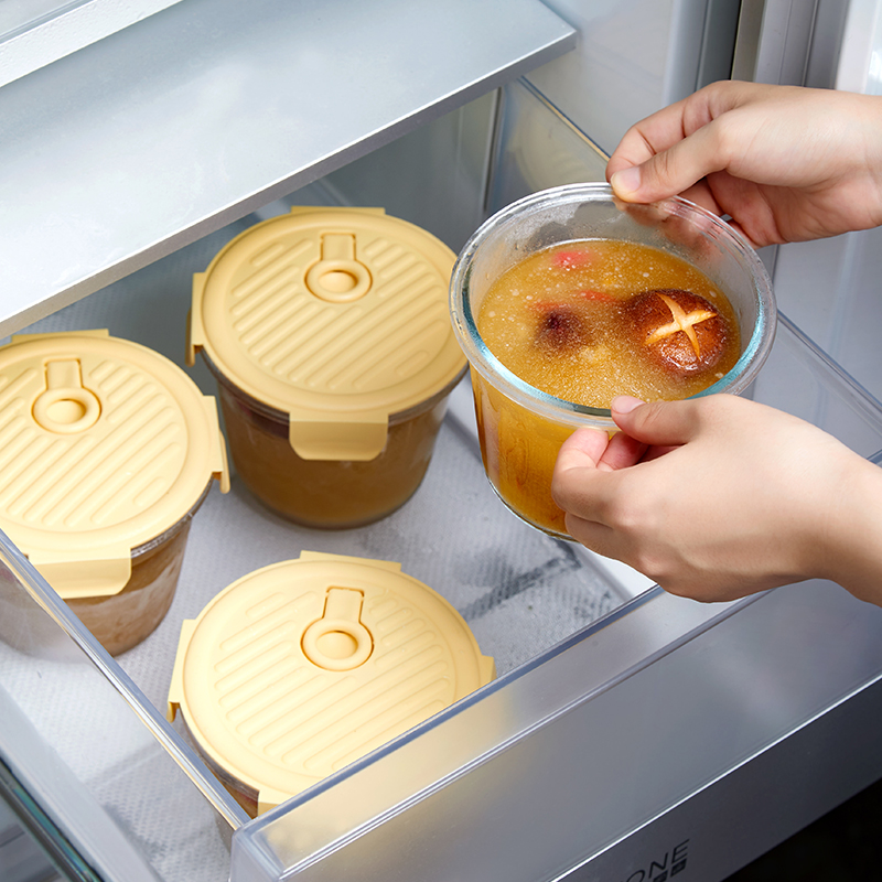 玻璃冻汤盒冷冻汤分装盒食品级