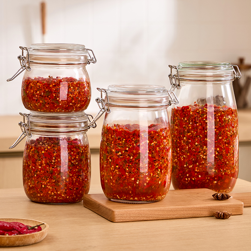 自制剁椒酱分装瓶子密封空瓶