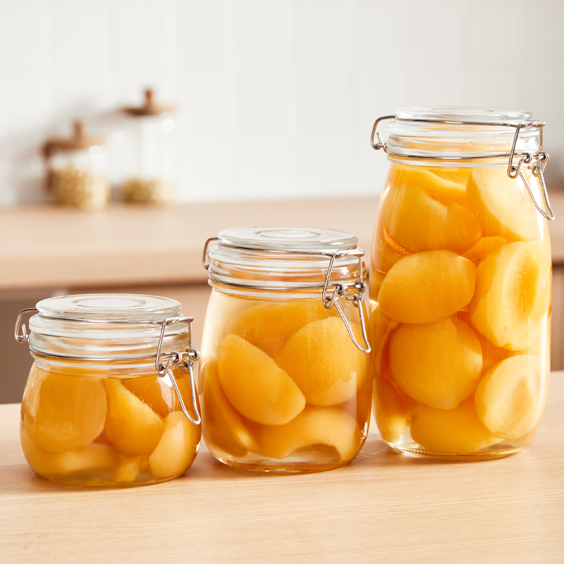 【黄桃罐头瓶】耐高温玻璃瓶