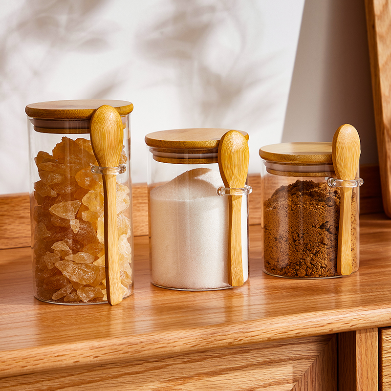 白糖罐红糖冰糖密封食品级玻璃罐