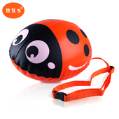 新款 备 浪姿跟屁虫浮漂半实芯卡通泡沫浮板可充气两用小孩学游泳装