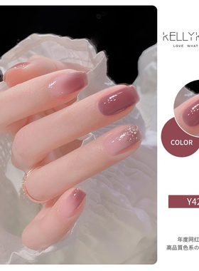 KellyKessa/凯莉凯莎美甲指甲油胶美甲店专用冰透春夏美甲网红色