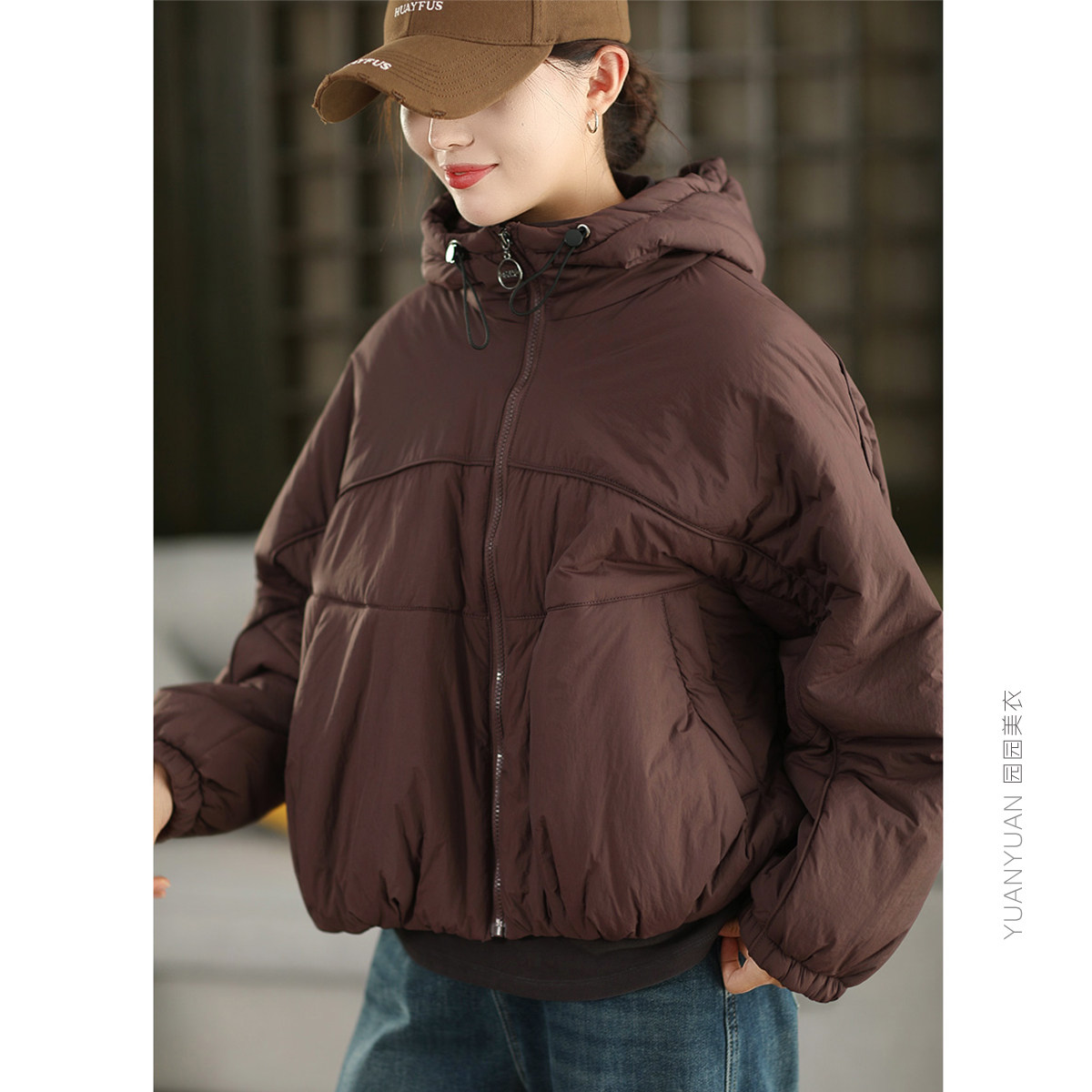 园园美衣冬季复古夹棉棉袄女时尚连帽加厚棉衣保暖棉服外套面包服,女装/女士精品,棉衣/棉服,淘宝优惠券,粉丝福利购,淘宝优惠卷