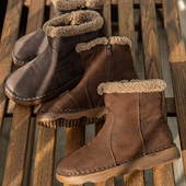 园园美衣冬季 复古头层牛皮加厚短靴内里羊羔毛加绒马丁靴真皮女鞋